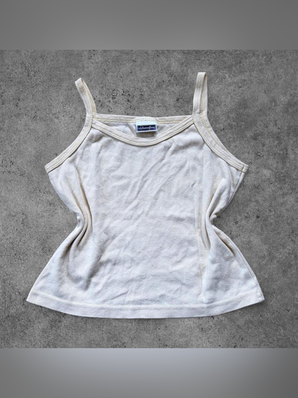 Y2K Butter Yellow Baby Tank Top